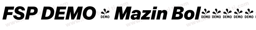 FSP DEMO - Mazin Bol字体转换
